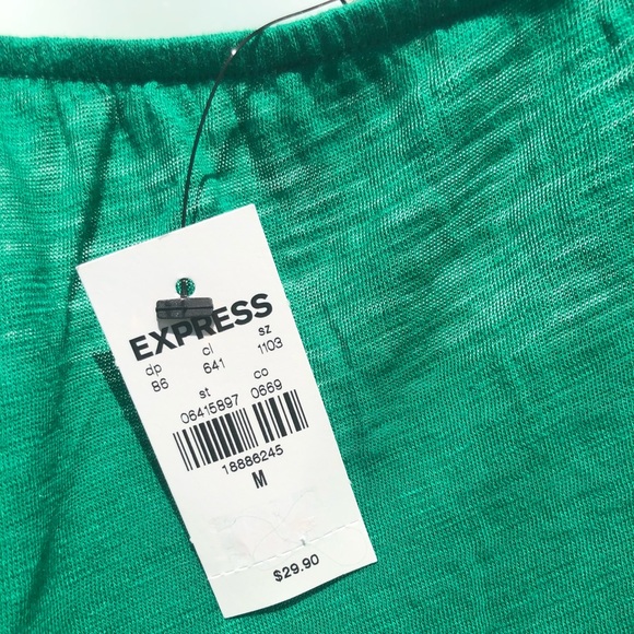 Express Green Tank Top - Picture 2 of 3